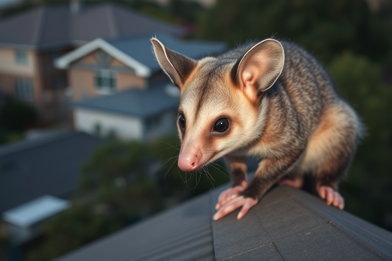 Possum in Nutfield residential area